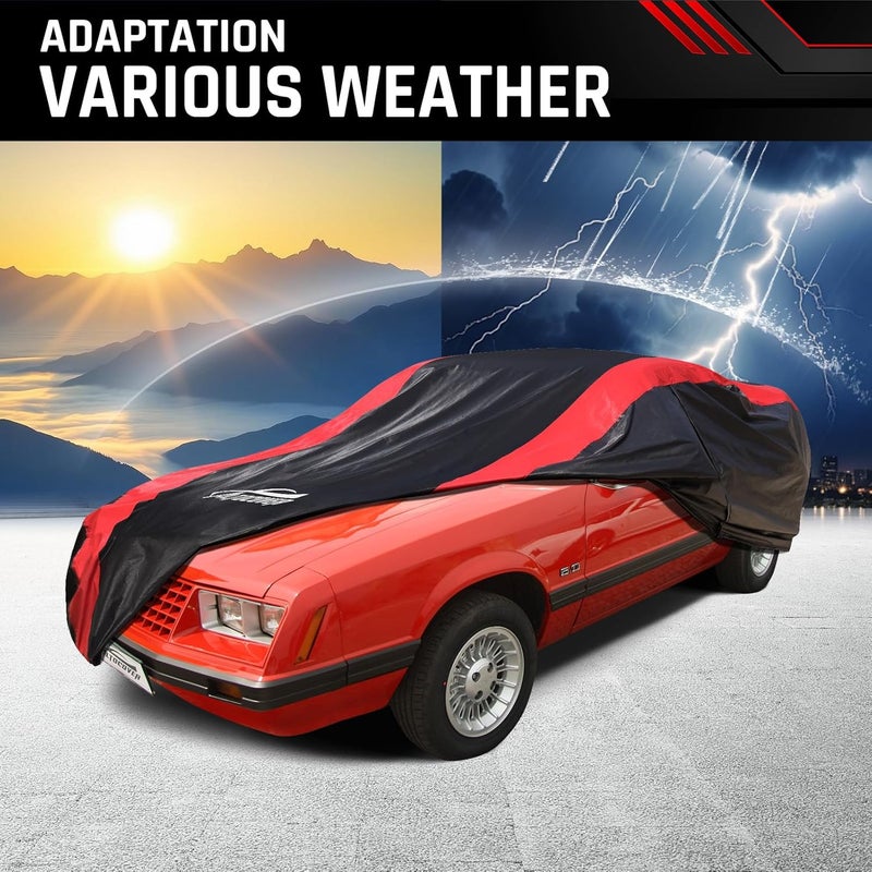AltoCover Car Cover Custom Fit for Ford Mustang 1974-1993, Coupe Car Cover Waterproof All Weather with Cotton Liner for Rain Snow Protection - Image 5